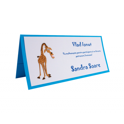 Card Asezare Botez Madagascar - Melman