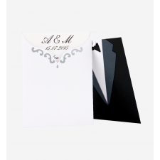 Creative Designs | Invitatie Nunta Alb-Negru