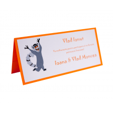 Card Asezare Botez Madagascar - King Julien